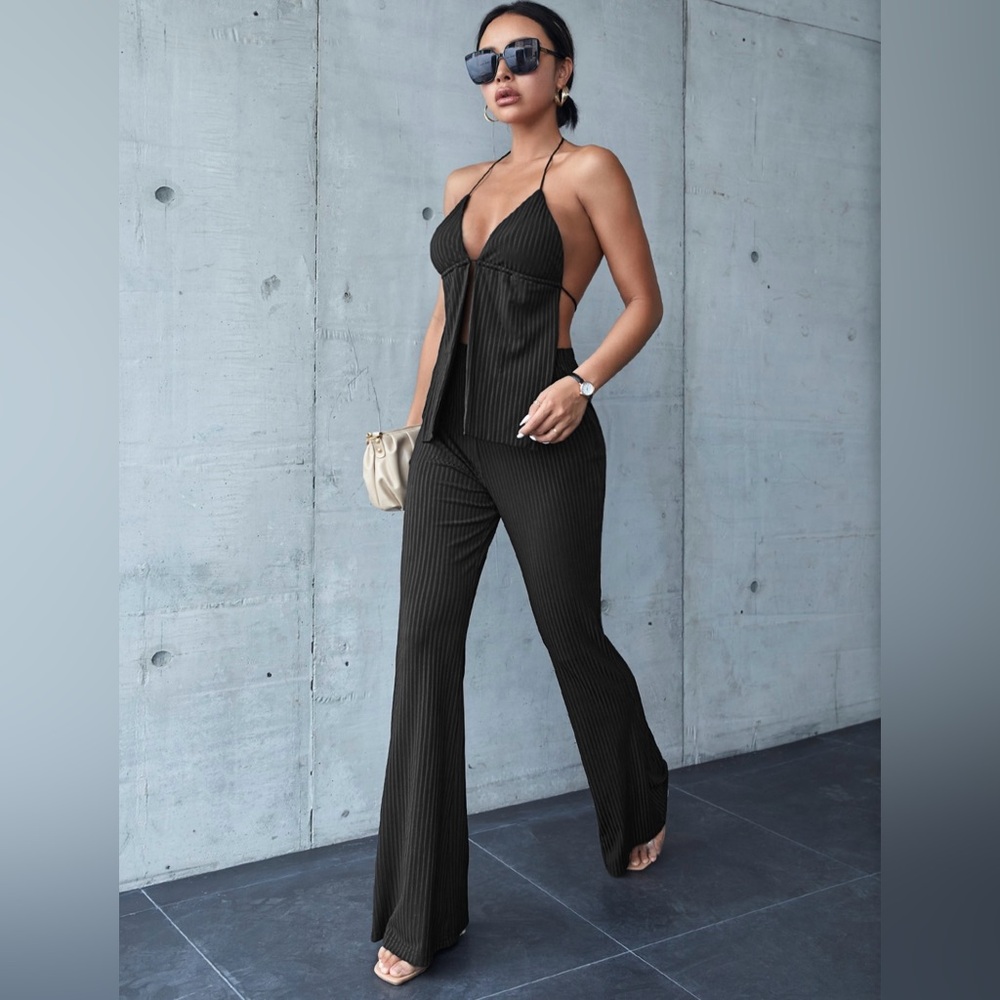 SHEIN Black Two Piece Set